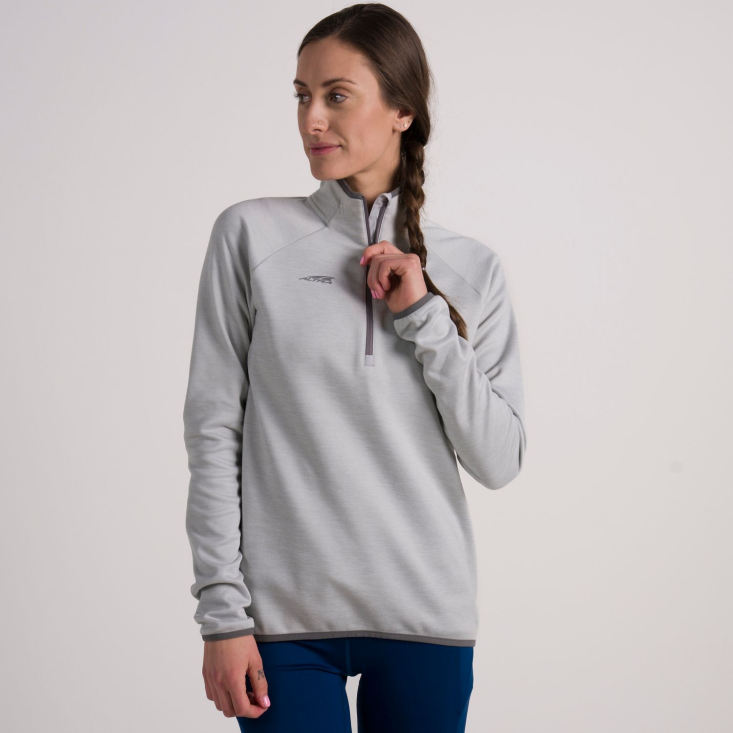 Altra Core 1/2 Zip Sweatshirt Dam Grå | Sverige-04512879