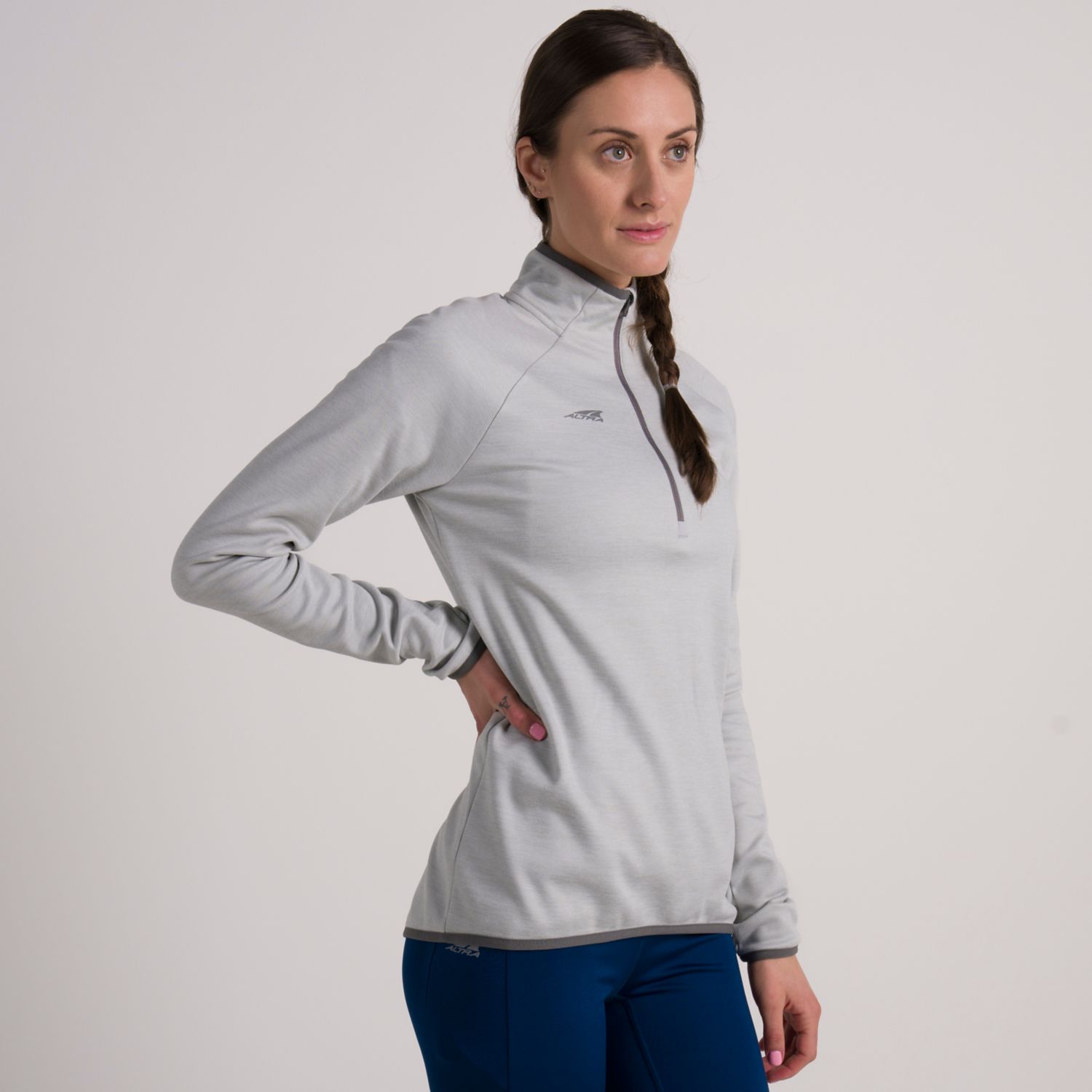 Altra Core 1/2 Zip Sweatshirt Dam Grå | Sverige-04512879