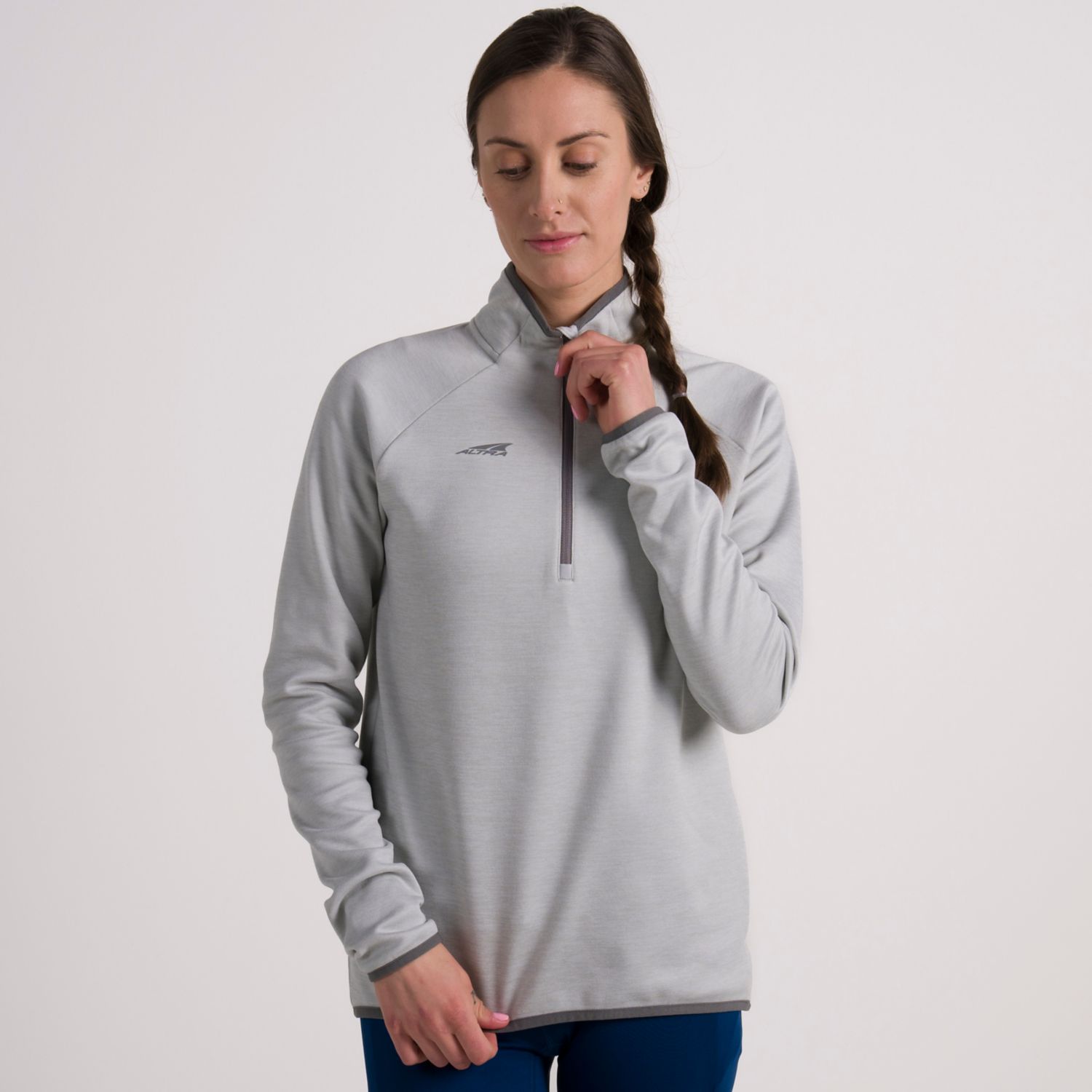 Altra Core 1/2 Zip Sweatshirt Dam Grå | Sverige-04512879