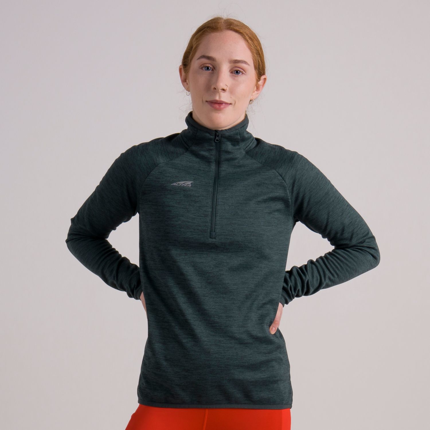 Altra Core 1/2 Zip Sweatshirt Dam Mörkgröna | Sverige-80169549