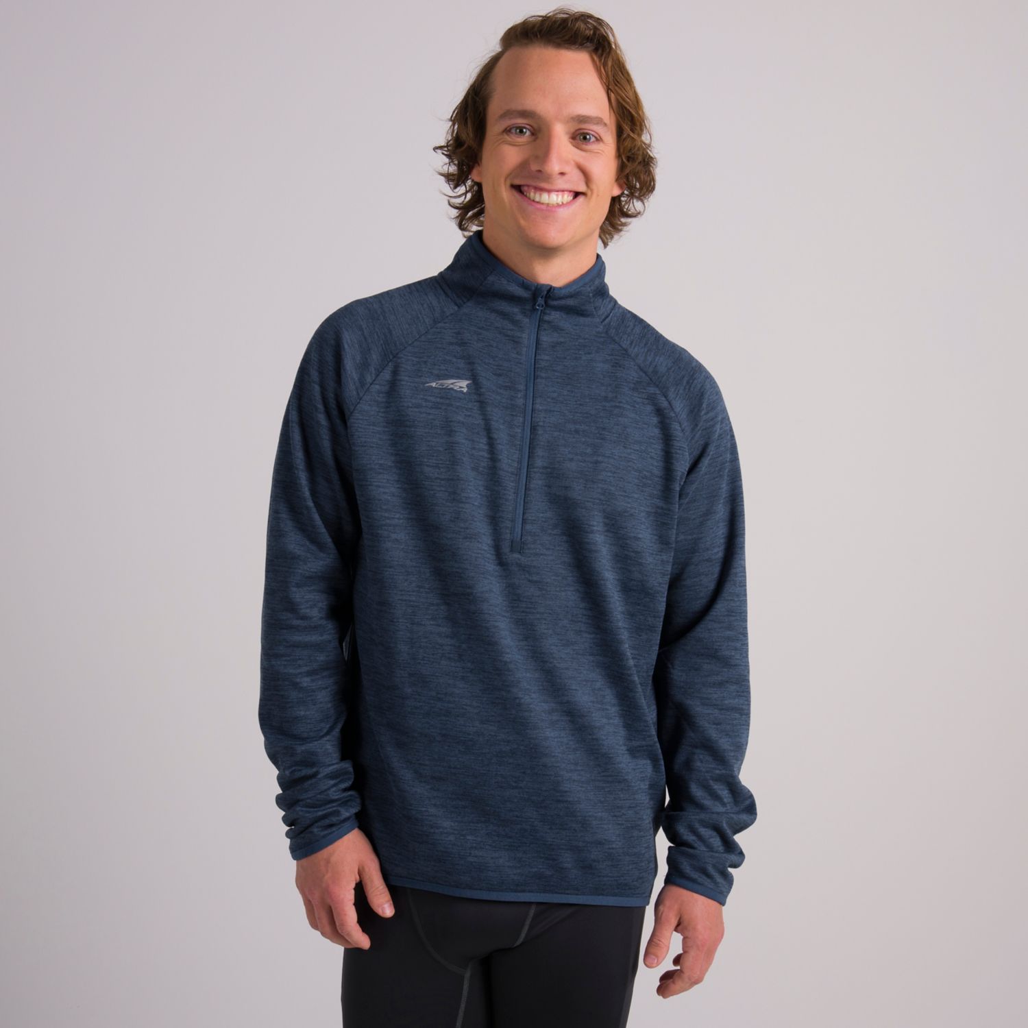 Altra Core 1/2 Zip Sweatshirt Herr Blå | Sverige-80631749