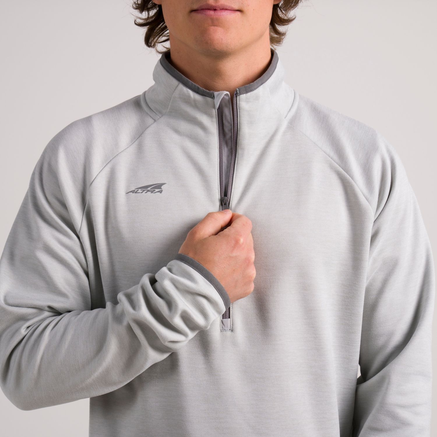 Altra Core 1/2 Zip Sweatshirt Herr Grå | Sverige-04825619